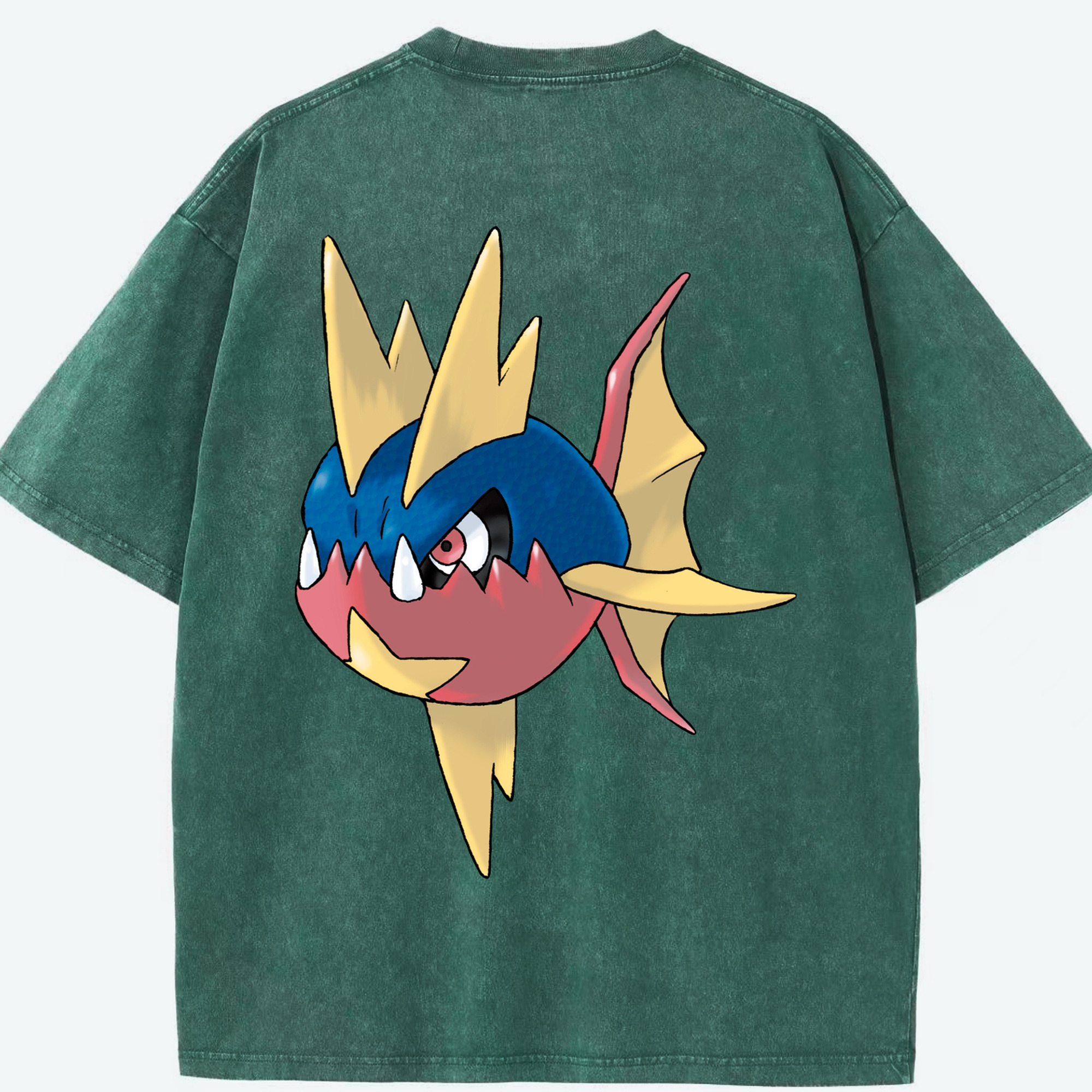 （画像用） ポケットモンスター Pokémon 綿100% ヴィンテージ風 半袖Tシャツ（背面プリント）